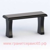 Лавка гранит черный 600*300